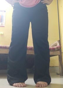 Straight Fit Black Trouser