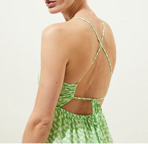 M&amp;S Pure Cotton Printed Midaxi Beach Dress