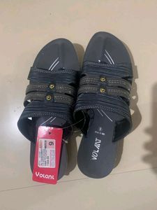 Dark Grey Chappal For Ladies