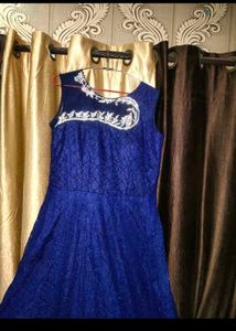 Women Party Navy Blue Wedding Gown