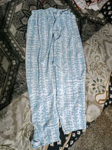 Blue Printed Kurti Set