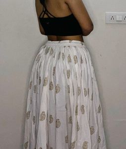 Ethnic Skirt with Paisley Print