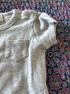 Cute Gray Baby Onesie