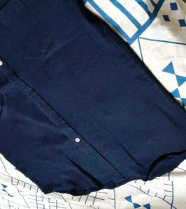 DSSA Men Dark Blue Regular Fit Shirt