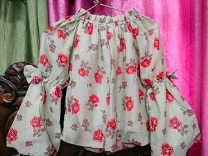 Off Shoulder Floral Top
