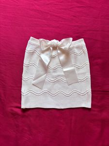 Savana White Bow Tube Top