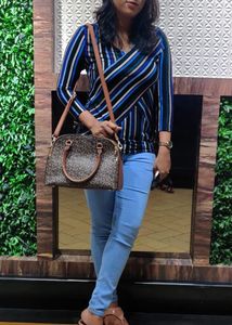 Stretchable Multi Colour Strip Top