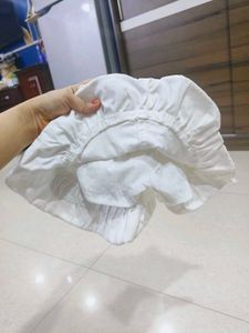 White Denim Skirt For 1 To 2 Years Old Girl