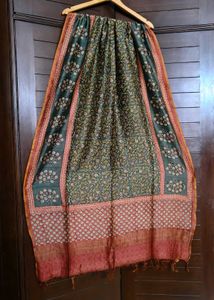 Traditional Hand Block Print Cotton Silk Kurta Set