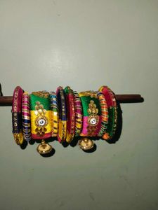 Colorful Silk Thread Bangles