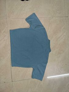 Cute Blue Top &amp; Black Skirt Set