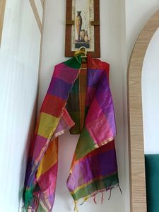 Colorful Silk Blend Dupatta/Scarf