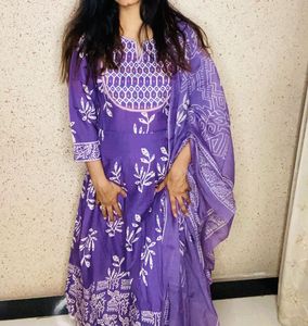Purple Kurta Set