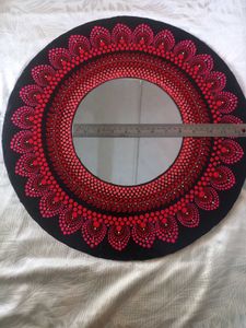 Mirror With Mandala Art Work