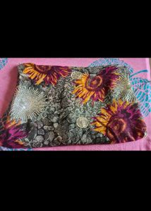 Brand New Sequence Saree With Blouse Piece