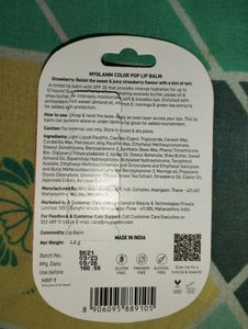 Super Food Colour Lip Balm (Berry Shde)