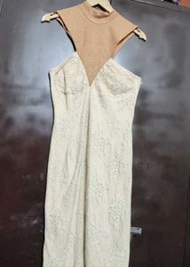 Cream Color Dress For Girl Or Women 32 Bust