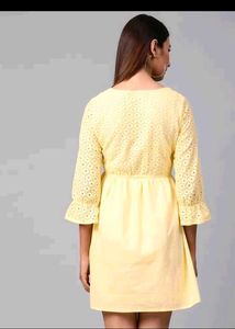 Chic Yellow Mini Dress