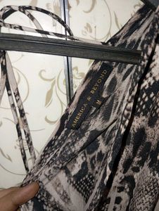 Snake Print Maxi Dress