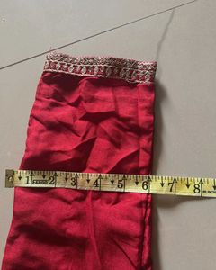 Red Embroidered Kurta