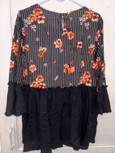 Floral Striped Top