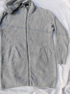 H&amp;m Knit Zip-Up Hoodie