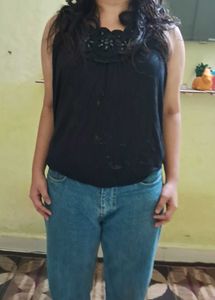 COMBO OF 2 | STYLISH BLACK TOP &amp; FULL LENGTH SKIRT