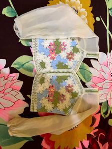 Vintage Crochet Floral Top