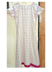 Checkered Cream Kurta 🌼