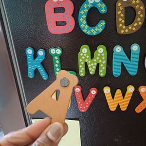 Wooden Magent Alphabets