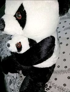 A207 Mother Baby Panda 55cm