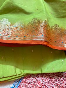 Green Semi Silk Saree