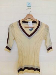 Stylish Striped V-Neck Top