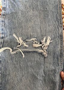 Ripped Wide Leg Jeans