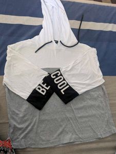 Stylish Be Cool Hoodie - Black n White