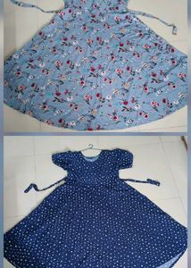 Combo Floral & Polka Star Maxi Dresses