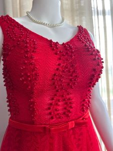 Luxury Shimmery  Red Gown