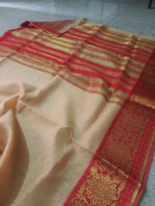 Elegant Striped Saree