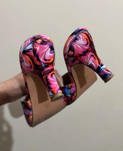 Colorful Heeled Mules
