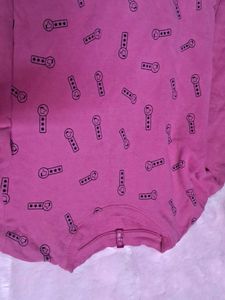 Pink Patterned Sweatshirt