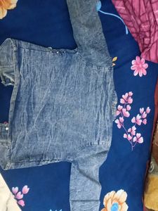 Denim Cropped Jacket