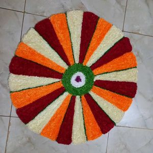 Colorful Handmade Rangoli Rug
