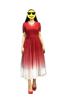 Elegant Red Midi Dress