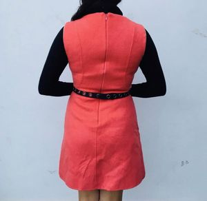 Cute Sleeveless winter sweater Mini Dress