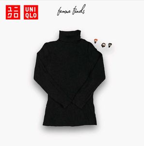 Uniqlo Classic Black Turtleneck Sweater