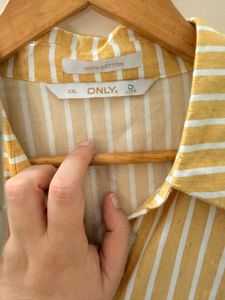 Plus size Striped Shirt Dress