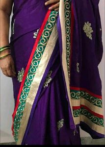 Purple Saree