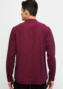 Men Solid Full Sleeves Short Kurta