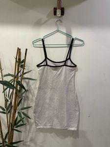 White Mini Slip Dress