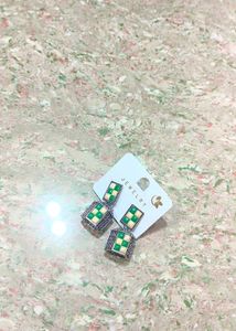 Checkered Dangle Earrings